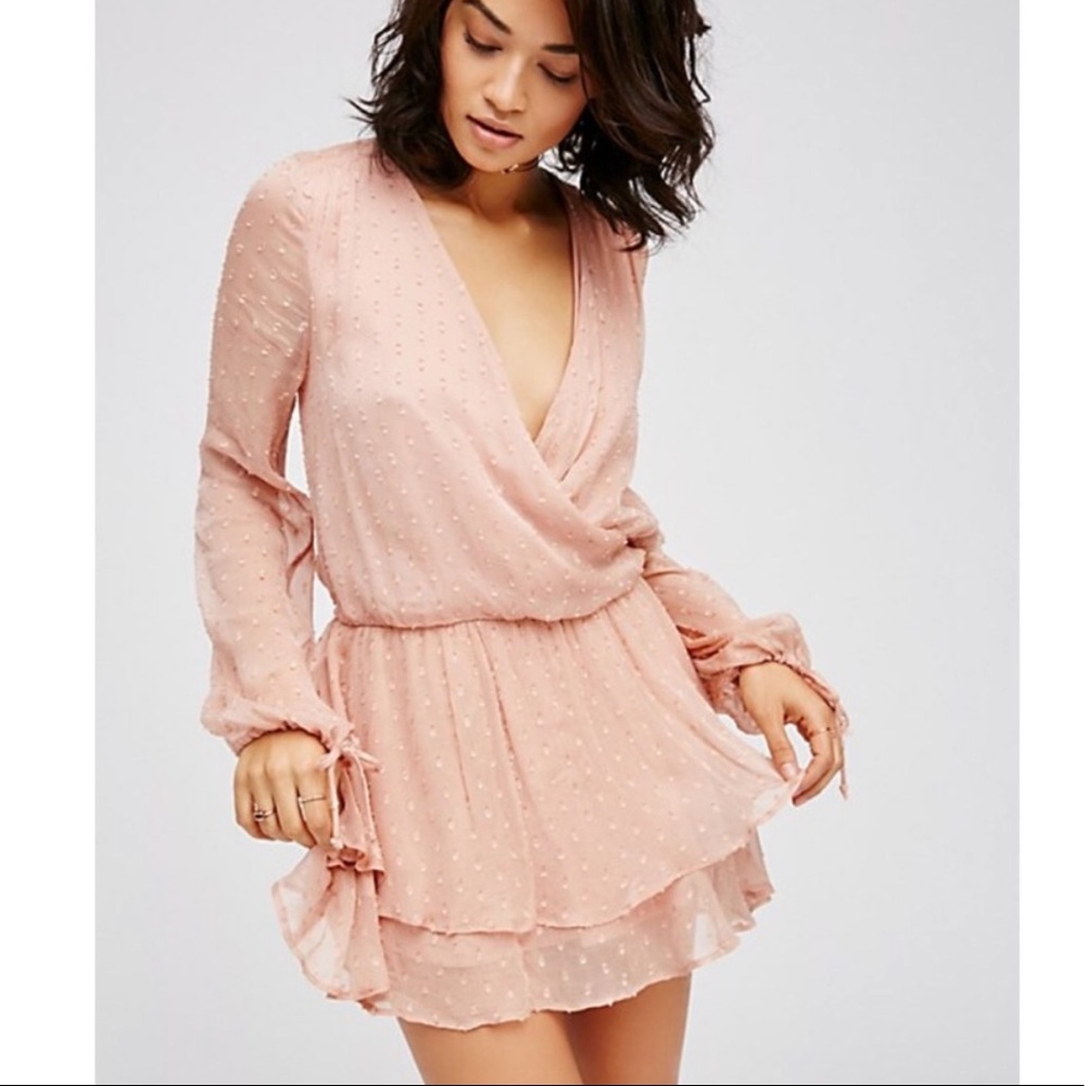 Free People Drop Waist Delilah Mini Dress